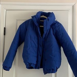 Boohooo blue puffer jacket